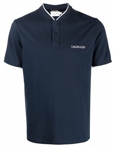 Рубашка без воротника с логотипом Calvin klein