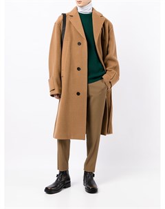 Однобортное пальто оверсайз Wooyoungmi