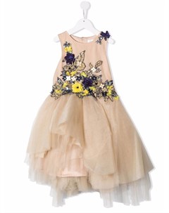 Платье без рукавов с цветочным декором Mischka aoki kids