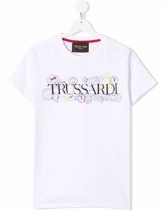 Футболка с логотипом Trussardi junior