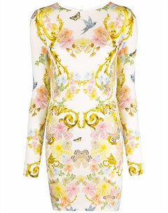 Платье мини с цветочным принтом Just cavalli