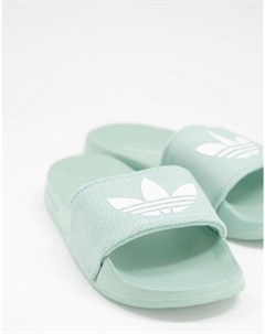 Шлепанцы бледно зеленого цвета Adelette Lite Adidas originals