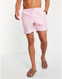 Розовые шорты для плавания средней длины Asos design