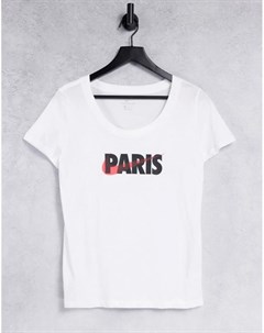 Белая футболка с принтом Paris Nike
