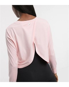 Розовый спортивный лонгслив с перекрещивающейся отделкой на спине Cotton:on maternity