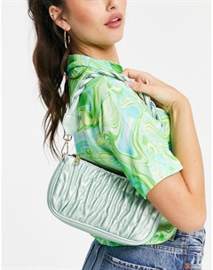 Присборенная сумка на плечо с плетеным ремешком Glamorous