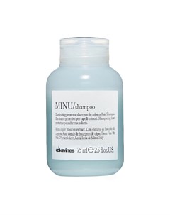 Защитный шампунь для сохранения косметического цвета волос Minu shampoo Davines (италия)