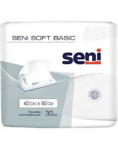 Пеленки Soft Basic 40x60см 30шт Seni