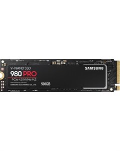 SSD накопитель 500GB 980 PRO M 2 PCI E 4 0 x4 3D MLC NAND R W 6400 2700 MB s Samsung