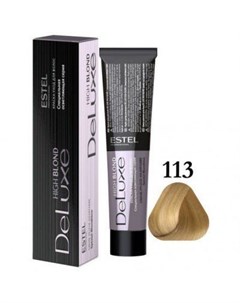 Estel De Luxe High Blond краска уход 113 пепельно золотистый блондин ультра 60 мл Estel professional