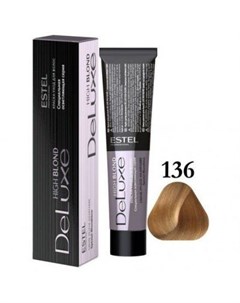 Estel De Luxe High Blond краска уход 136 золотисто фиолетовый блондин ультра 60 мл Estel professional