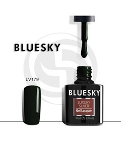 Luxury Silver Гель лак LV179 черный густой 10мл Bluesky