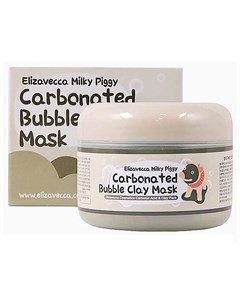 Маска для лица глиняно пузырьковая Milky piggy carbonated bubble clay mask 100мл Elizavecca