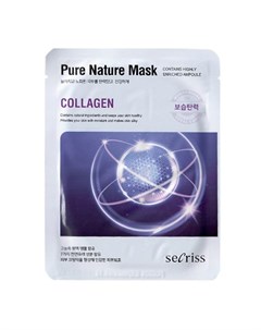 Secriss Pure Nature Mask Pack Collagen Маска для лица тканевая с коллагеном 25 Anskin