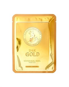 Маска для лица улиточная с золотом 24K Gold Water Dual Snail 25гр Elizavecca