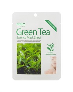 Маска тканевая с экстрактом Зеленого чая Green Tea Essence Mask Sheet 21 г La miso