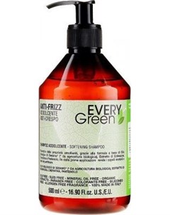 EVERY GREEN ANTI FRIZZ Шампунь для вьющихся волос Увлажняющий 500мл Dikson