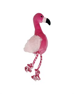 Игрушка для собак Rope Skeleton Birds Фламинго с канатом внутри и пищалкой 31см Chomper