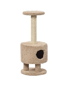 Домик для кошек Круглый на ножках ковролиновый Пушок