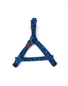 Шлейка для собак Space 10мм (обхват 25-40см) синяя Great&small