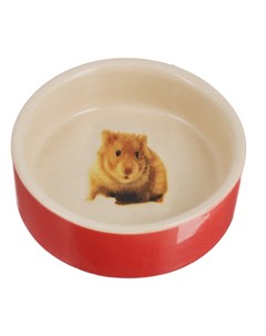 Миска для грызунов Hamster керамика красная 55мл Nobby