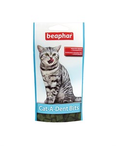 Лакомство для кошек Подушечки для чистки зубов Cat A Dent Bits 35г Beaphar