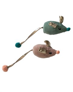 Игрушка для кошек Berry Frost Набор Мышки с мячиком на хвосте 2 шт Chomper