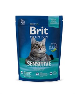 Корм для кошек Premium Cat Sensitive гипоалл с чувствительным пищеварением ягненок сух 1 5кг Brit*