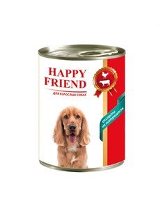 Корм для собак ассорти из потрошков банка 410г Happy friend
