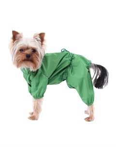 Дождевик для собак зеленый мальчик размер S 20см Yoriki
