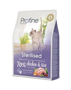 Корм для кошек Sterilised для стерилизованных и кастрированных курица сух 2кг Profine