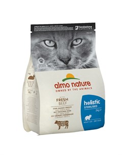 Корм для кошек Holistic Sterilised для кастрированных говядина с рисом сух 2кг Almo nature
