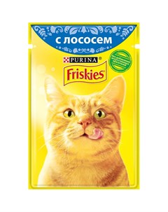 Корм для кошек с лососем в подливе пауч 85г Friskies