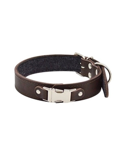 Ошейник для собак Fast Line быстросъемный 35мм 60см коричневый Zooexpress