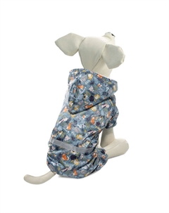 Костюм-дождевик для собак со светоотражающей лентой Зверята M, размер 30см Триол