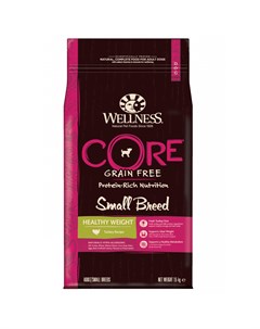 Корм для собак Core Healthy Weight беззерновой для мел пород поддерж идеал веса сух 1 5кг Wellness