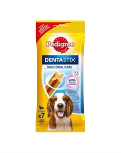 Лакомство для собак Denta Stix для ухода за зубами для средних и крупных пород 180г Pedigree