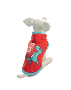 Футболка для собак с капюшоном Динозаврик S, размер 25см Триол