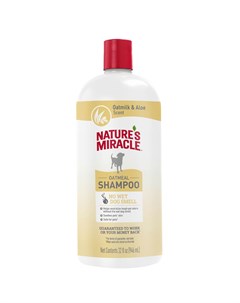 Шампунь для собак NATURES MIRACLE Oatmeal Odor Control с овсяным молочком 947мл 8in1