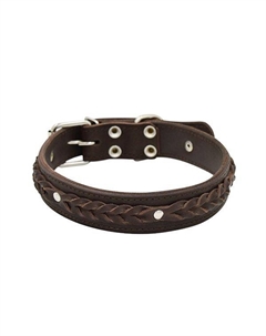 Ошейник для собак Колосок 2сл 36мм 60см коричневый Zooexpress