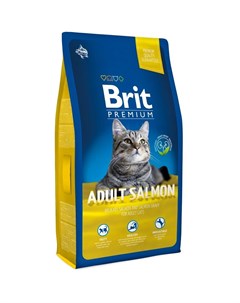 Корм для кошек Premium Cat лосось в соусе сух 1 5кг Brit*