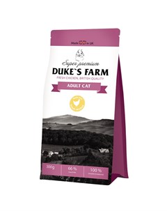 Корм для кошек курица сух 300г Duke's farm