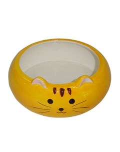 Миска для животных Kitten оранжевая керамическая 12 5х5 5см 280мл Foxie