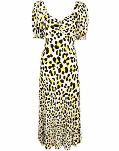Платье миди с леопардовым принтом Dvf diane von furstenberg
