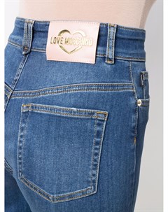 Укороченные джинсы с завышенной талией Love moschino