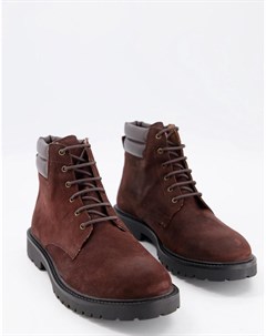 Походные ботинки воскового коричневого цвета H by hudson