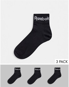 3 пары черных носков Training Reebok