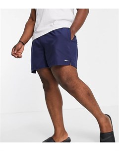 Темно синие волейбольные шорты 5 дюймов Plus Nike swimming