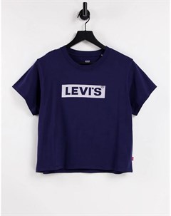 Темно синяя футболка с логотипом в университетском стиле Levi's®