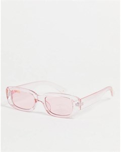 Розовые солнцезащитные очки в прямоугольной оправе x Barbie Eyeline Skinnydip